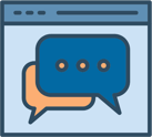 online message icon